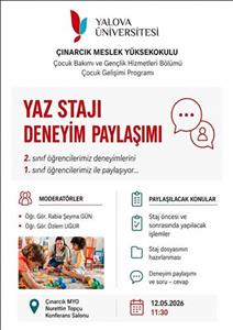 Yaz Stajı Deneyim Paylaşımı 